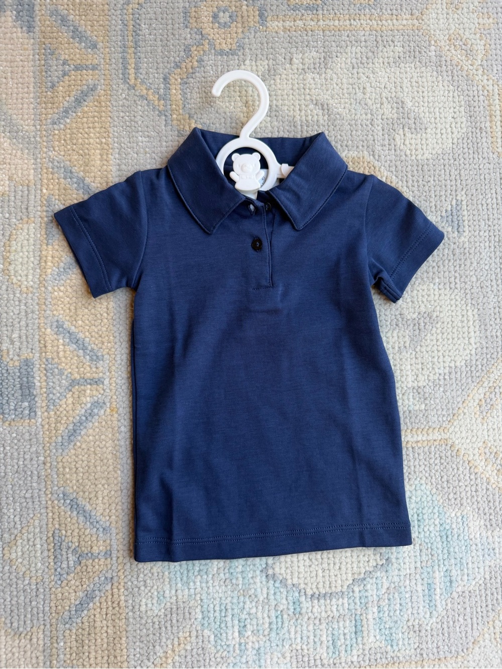 Children's Navy Short-Sleeve Polo Shirt